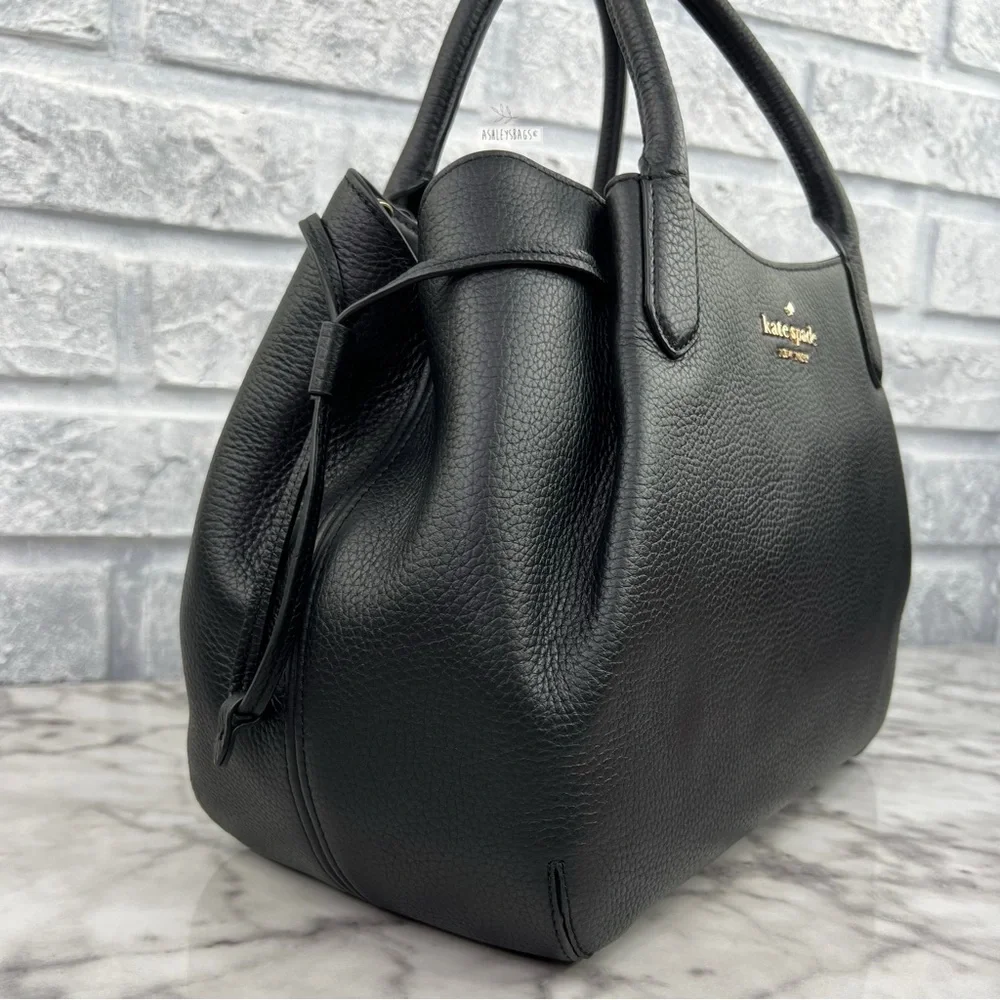 Kate Spade Dumpling Large Satchel In Black - Picture 3 of 14